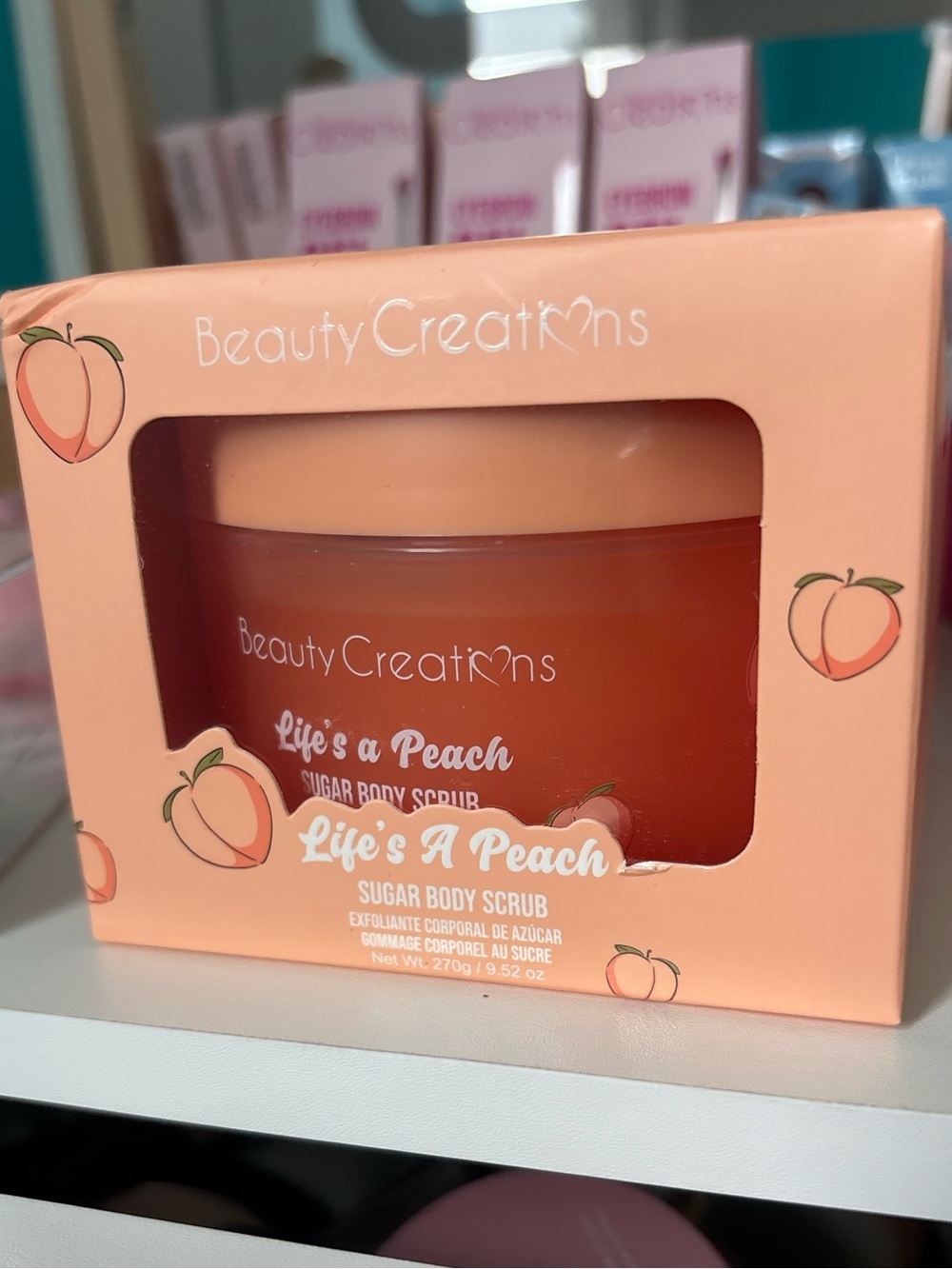 Beauty Creations Life's a Peach Sugar Body Scrub - Peach Orange